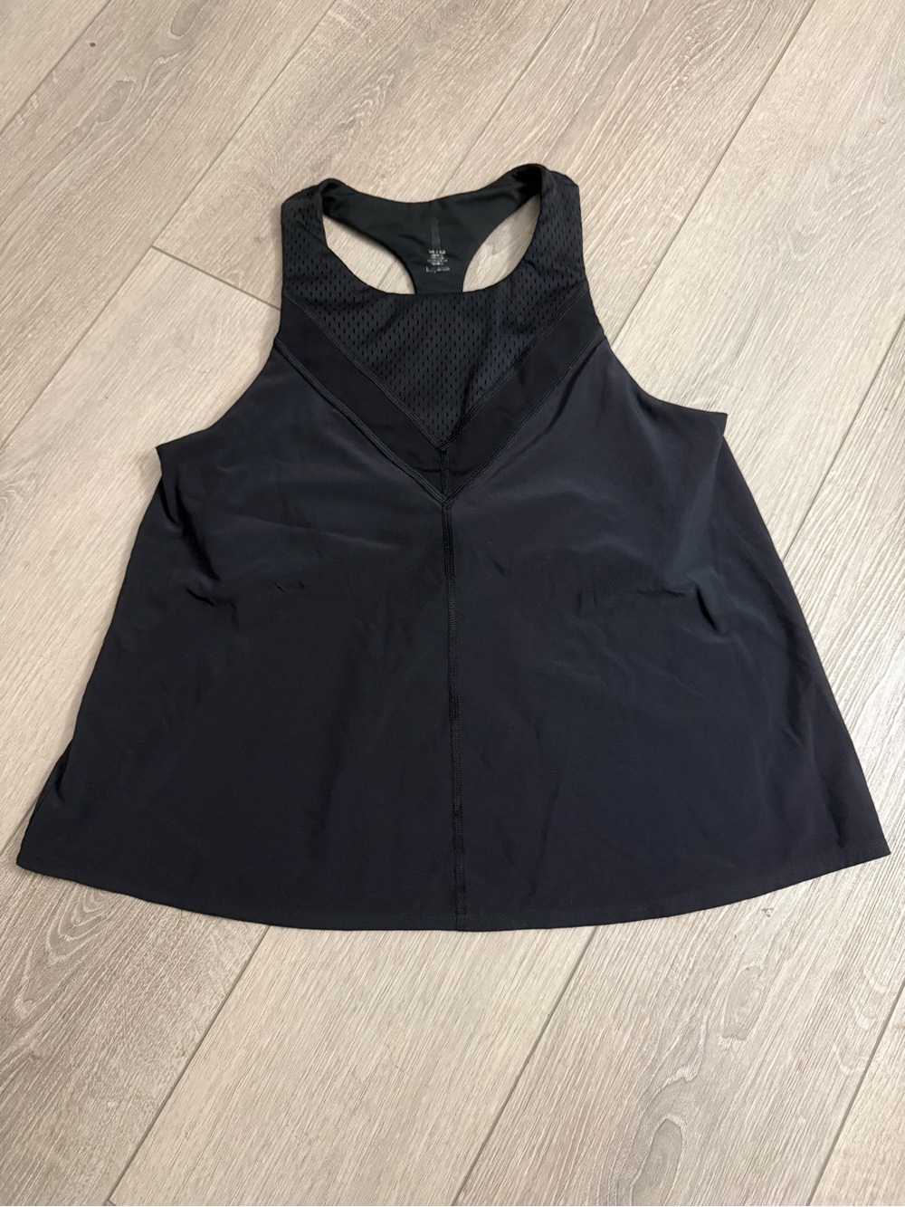 Lucy Black Racerback Sports Bra Tank size M